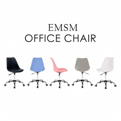 EMSM北歐經典造型軟墊電腦椅-五色可選6
