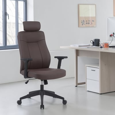 瑪特輕柔PU高背扶手可升降電腦椅-三色可選17