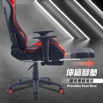 ArcticWolf Apollo太陽神賽車型金屬腳電競椅-四色可選16