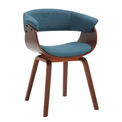 Jeremy捷洛米布面造型扶手曲木休閒餐椅-三色可選3