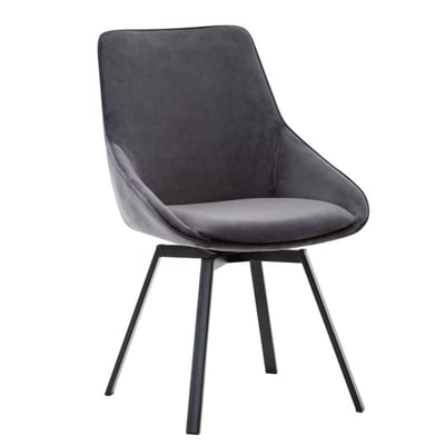 Naila奈拉旋轉絨布餐椅-三色可選3