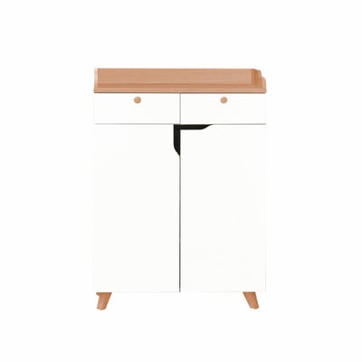 Breeze微風系2抽2門收納實木腳鞋櫃-幅80cm-原木色19