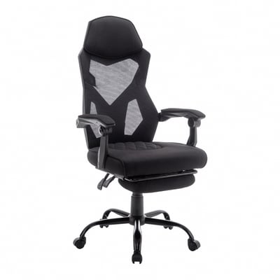 ArcticWolf Ninja忍者網背布面扶手含腳凳金屬腳電競椅-兩色可選2