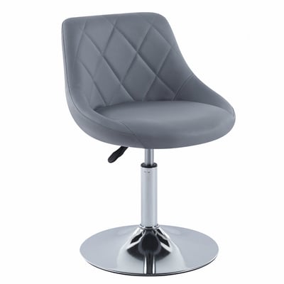 Luke路克菱格紋皮面可調式多功能圓盤椅-四色可選2