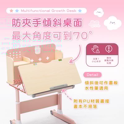 GOGO果果多功能兒童成長桌-寬90cm-兩色可選6