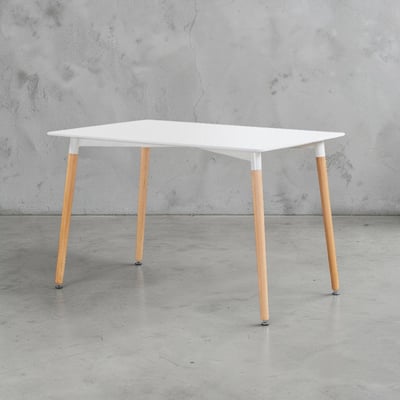 EMST北歐簡約實木腳長方桌-120x60cm-兩色可選12