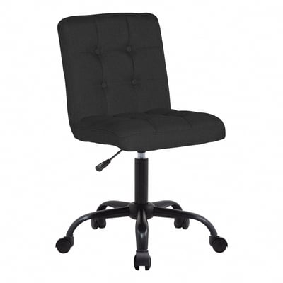 Pace佩斯可調式布面方格黑腳電腦椅-兩色可選11