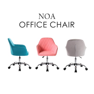 Noa諾雅簡約布面扶手電腦椅-三色可選12