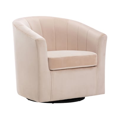 Dani丹妮絨布可旋轉休閒椅-五色可選10