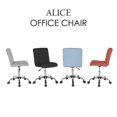 Alice埃利斯可調式布面方格電腦椅-四色可選5