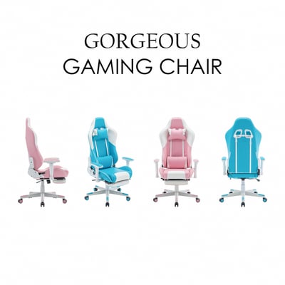 ArcticWolf Gorgeous網美賽車型電競椅-兩色可選12