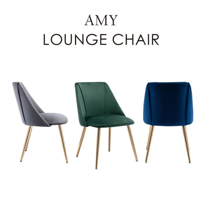 Amy艾米絨布直紋休閒餐椅-三色可選4