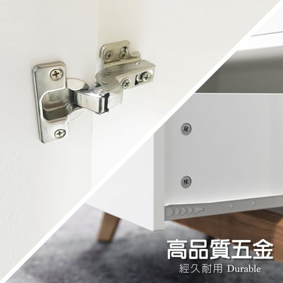 Bucolic田園系1門1開1抽收納實木腳邊櫃-原木色8