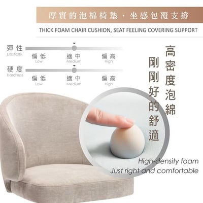 Farah法拉簡約布面扶手休閒椅-兩色可選9