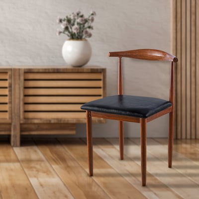 Horns牛角造型金屬轉印休閒餐椅-兩色可選16