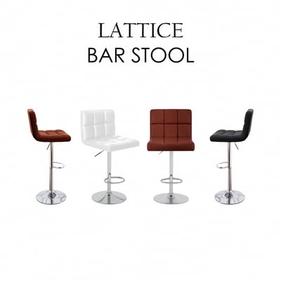 Lattice拉緹絲方格吧檯椅-三色可選4