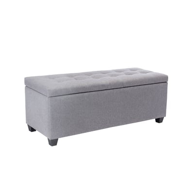 Ved維德拉扣布面收納長方凳-幅118cm-兩色可選1