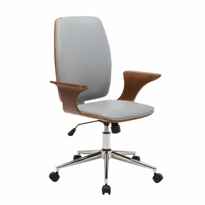 Lennon列儂中高背曲木扶手電腦椅-兩色可選2