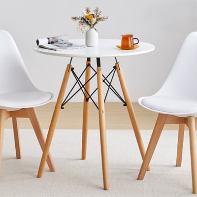 Cacey卡希圓形餐桌-60cm-白色12