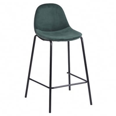 Hayn海恩絨布黑腳經典吧檯椅-坐高61cm-四色可選4