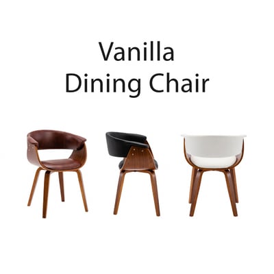 Vanilla維妮拉PU面扶手曲木休閒餐椅-三色可選4