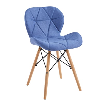 Jace婕斯菱格紋布面休閒餐椅-三色可選11