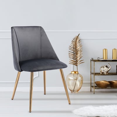 Amy艾米絨布直紋休閒餐椅-三色可選15