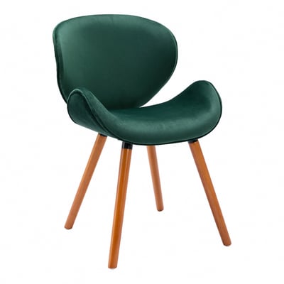 Vigo維格流線絨布實木腳休閒餐椅-五色可選4