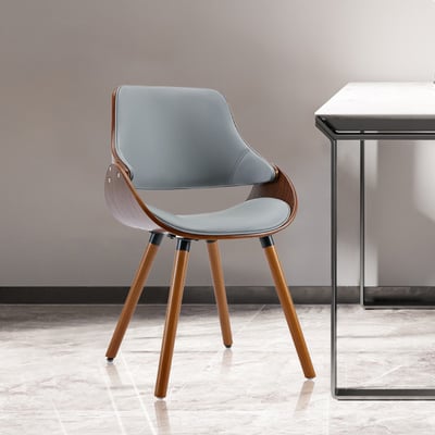 Mattew馬休PU面流線造型曲木餐椅-兩色可選17