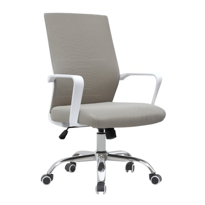 Brio布立歐扶手半網可調式白框電腦椅-三色可選3