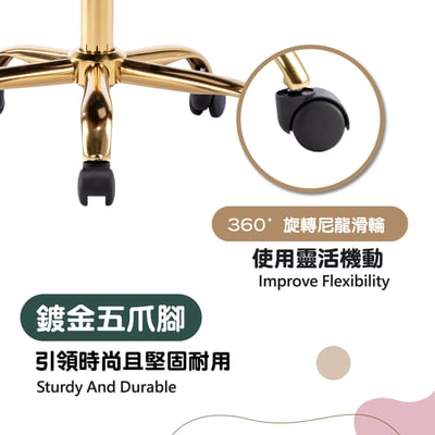 Xenos吉諾斯輕奢流線絨布電腦椅-四色可選8