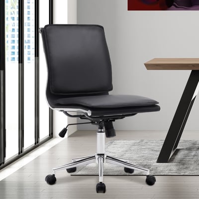 Clay克雷厚墊可調式電腦椅-黑色15