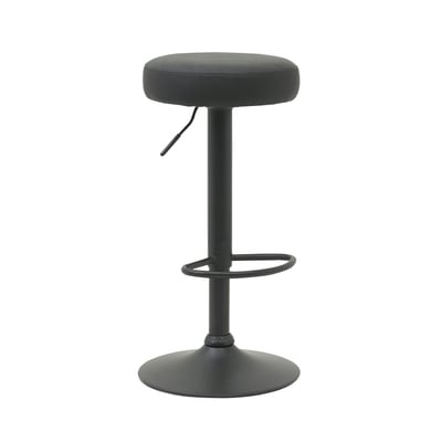 Colton克爾頓PU面黑腳可調式圓凳吧檯椅-三色可選2