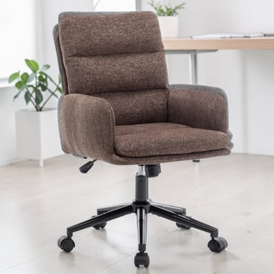 菲雅布面橫紋高背扶手電腦椅-三色可選13