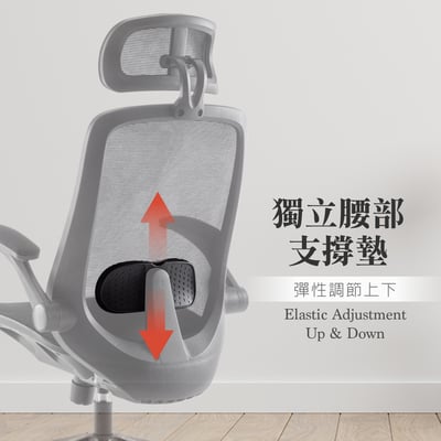 Whirlwind旋風全網多功能高背電腦椅-黑色12