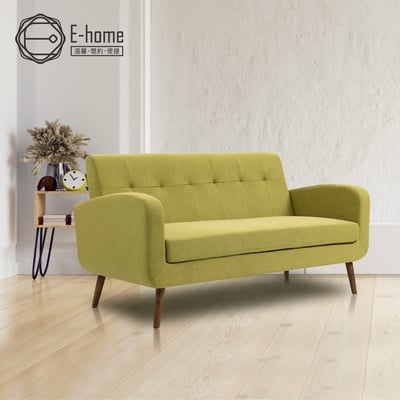 Sumi蘇米布面實木腳雙人休閒沙發-四色可選22