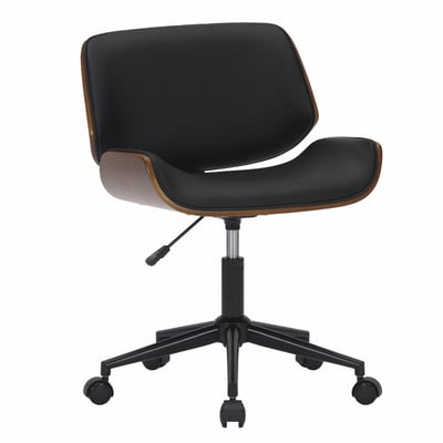 Knox諾克斯PU面曲木框升降黑腳電腦椅-三色可選12