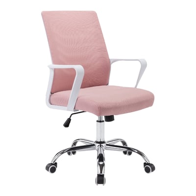 Baez貝茲扶手半網可調式白框電腦椅-六色可選4