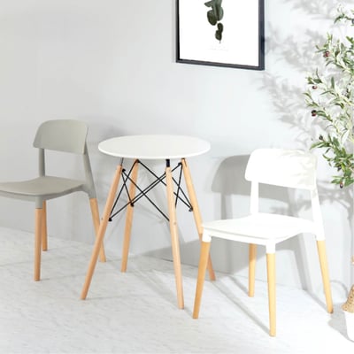 Cacey卡希圓形餐桌-60cm-白色13