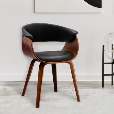 Vanilla維妮拉PU面扶手曲木休閒餐椅-三色可選18