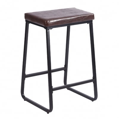 Daryl戴瑞爾復古PU黑腳吧檯椅-坐高73cm-三色可選1