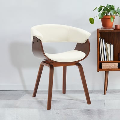 Jeremy捷洛米布面造型扶手曲木休閒餐椅-三色可選18