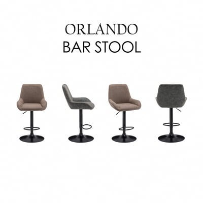 Orlando奧蘭多工業風可調式吧檯椅-兩色可選3