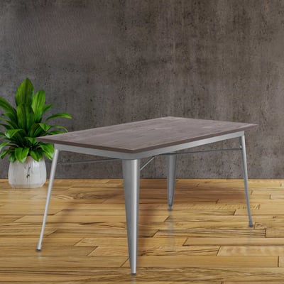 Jed傑德金屬木面工業風桌-140x80cm-四色可選20