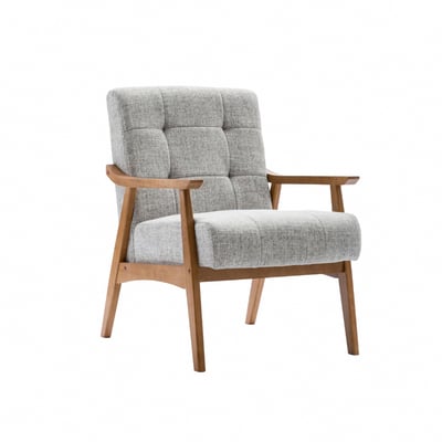 Sharon雪倫拉扣布面厚感實木腳休閒椅-三色可選20