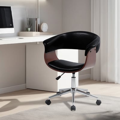 Carson卡森PU面扶手曲木升降電腦椅-四色可選20