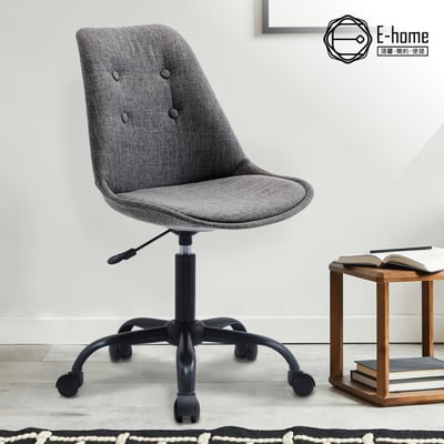 Avery艾佛里可調式布面拉扣黑腳電腦椅-兩色可選15