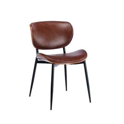 Adrian亞德里安PU面曲木簡約休閒餐椅-三色可選17