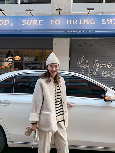 韓國羊羔毛外套2