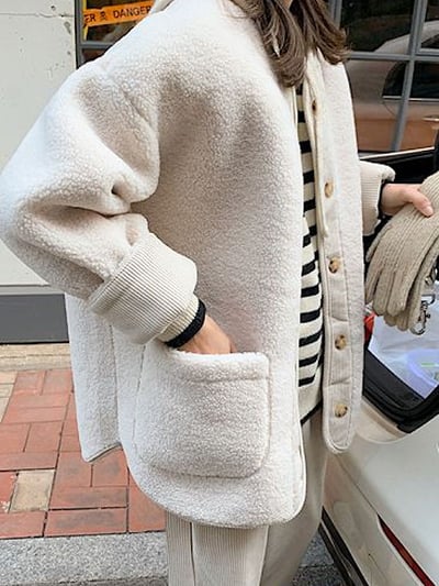 韓國羊羔毛外套5
